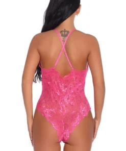 3WISHES Lingerie Lacy V-Cut Teddy 35 3WISHES Lingerie Lacy V-Cut Teddy