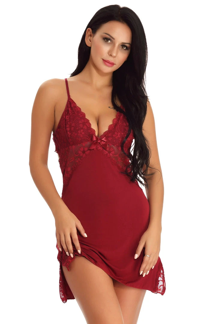 3WISHES Lace Inset Chemise 4 3WISHES Lace Inset Chemise
