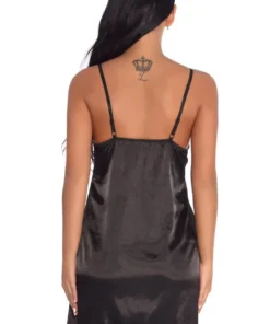 3WISHES Lovely Lace And Satin Chemise