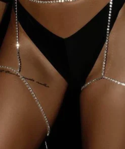 3WISHES Rhinestone Garterbelt