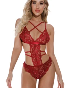 3WISHES Multi Strap Lace Lingerie Teddy 9 3WISHES Multi Strap Lace Lingerie Teddy