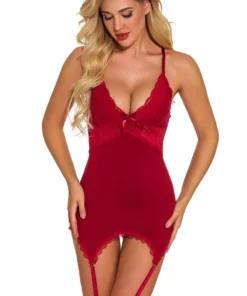 3WISHES Ga Ga Gorgeous Garter Chemise Chemise Lingerie 6 3WISHES Ga Ga Gorgeous Garter Chemise Chemise Lingerie