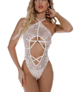 3WISHES All Strapped Up Teddy Lingerie