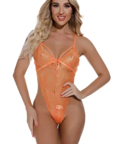 3WISHES Strappy High Hip Lace Teddy Lingerie 26 3WISHES Strappy High Hip Lace Teddy Lingerie