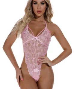 3WISHES Strappy High Hip Lace Teddy Lingerie 28 3WISHES Strappy High Hip Lace Teddy Lingerie