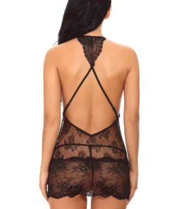 3WISHES Chemise Lingerie Lace Keyhole Chemise