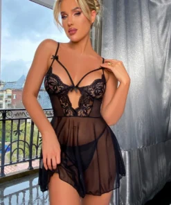 3WISHES Lingerie Moody Nights Babydoll