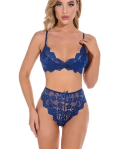 3WISHES Lingerie Lucky Lace Demi Bra And Panty