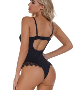 3WISHES Plus Size Lucky Lace Trim Teddy 28 3WISHES Plus Size Lucky Lace Trim Teddy