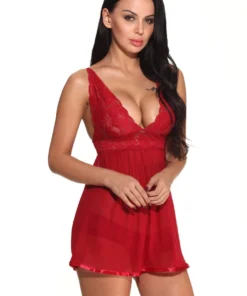 3WISHES Sheer Romance Babydoll Lingerie