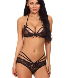 3WISHES Lingerie Racy And Lacy Bra And Panty Set