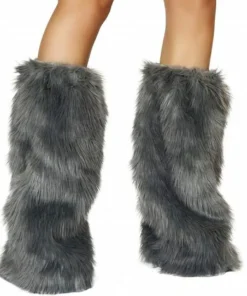 Roma Costume Sexy Fur Boot Covers Music Festival Wear
