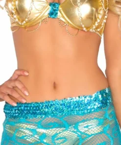 3WISHES Sexy Halloween Costumes Vixen Of The Sea Mermaid Costume