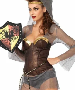 Leg Avenue Barbarian Bustier Costume Top Sexy Halloween Costumes