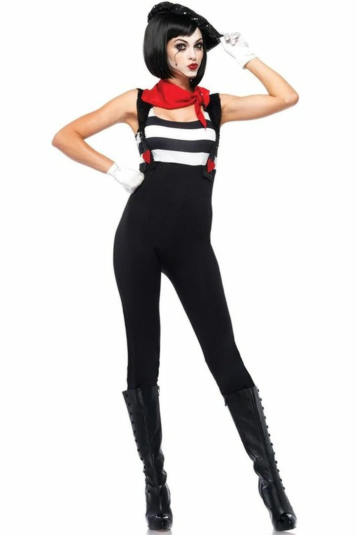 Leg Avenue TV & Movie Costumes Sexy Mime Costume 3 Leg Avenue TV & Movie Costumes Sexy Mime Costume