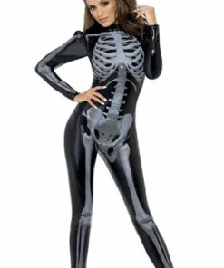 Fever Skeleton Catsuit Costume Sexy Halloween Costumes