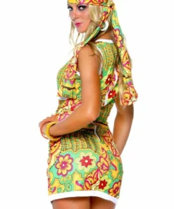 Leg Avenue Dresses Far Out Hippie Dress Costume
