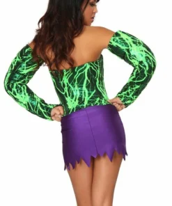 3WISHES Sexy Halloween Costumes Miss Incredible Superhero Costume
