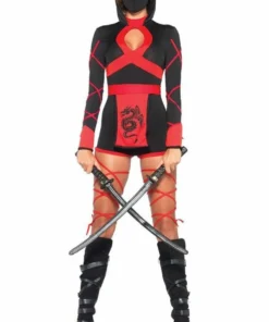 Leg Avenue Dragon Ninja Costume With Face Mask Sexy Halloween Costumes