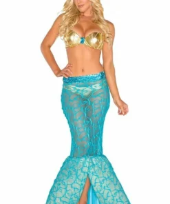 3WISHES Sexy Halloween Costumes Vixen Of The Sea Mermaid Costume