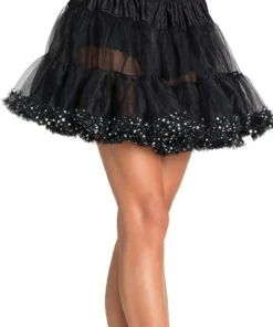 Leg Avenue Sequin Trimmed Petticoat 7 Leg Avenue Sequin Trimmed Petticoat