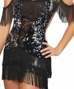 3WISHES Flapper Costumes Sequin Flapper Girl Costume