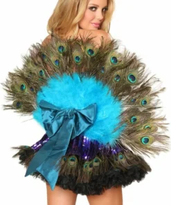 3WISHES Sexy Halloween Costumes Sexy Peacock Halloween Costume