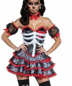 InCharacter Costumes Bone-Ita Dancer Day Of The Dead Costume