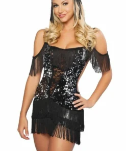 3WISHES Flapper Costumes Sequin Flapper Girl Costume