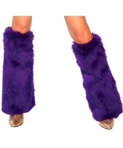Roma Costume Sexy Fur Boot Covers Music Festival Wear