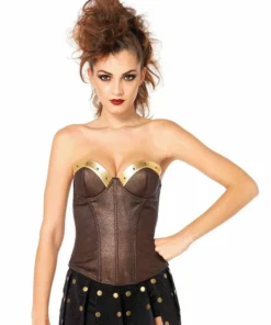 Leg Avenue Barbarian Bustier Costume Top Sexy Halloween Costumes