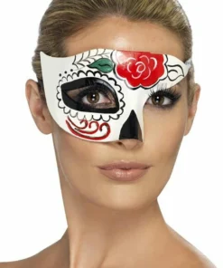 Smiffy's Day Of The Dead Half Mask Accessories