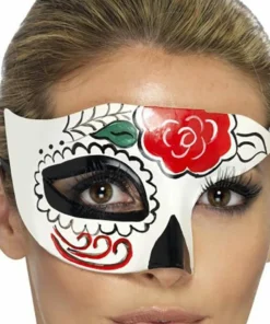 Smiffy's Day Of The Dead Half Mask Accessories