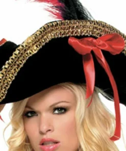 Leg Avenue Gold Trim Pirate Hat