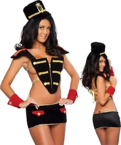 3WISHES Naughty Toy Soldier Costume Military Costumes
