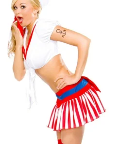 3WISHES Sexy Halloween Costumes Skimpy Sailor Outfit