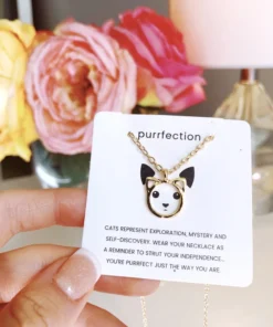 Bored Kitty Purrrrrfection Kitten Necklace