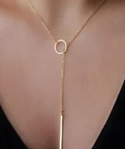 Bored Kitty Circle Geo Necklace