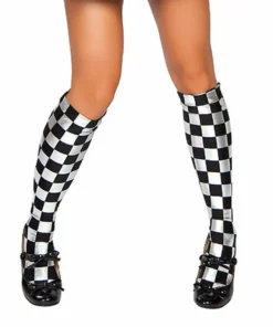 Roma Costume Checkered Stockings