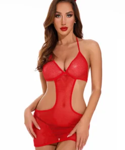 Coquette Devil Fishnet Lingerie Set Lingerie Costumes