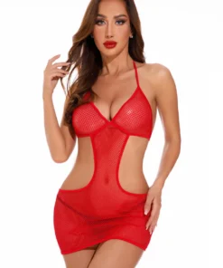 Coquette Devil Fishnet Lingerie Set Lingerie Costumes