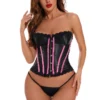 Coquette Contrast Satin Corset Corsets