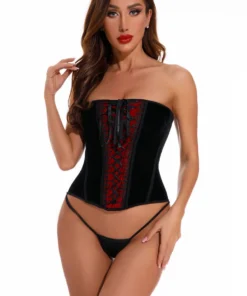 Coquette Erotic Velvet Bustier