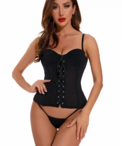 Coquette Basic Zip Front Bustier