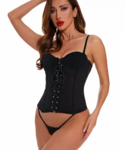Coquette Basic Zip Front Bustier