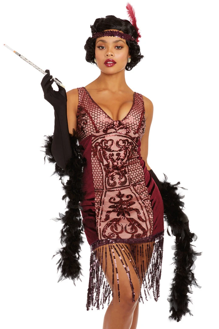 Dreamgirl Sexy Halloween Costumes Vava Voom Flapper Costume 1 Dreamgirl Sexy Halloween Costumes Vava Voom Flapper Costume