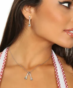 3WISHES Fork And Spoon Jewelry Set