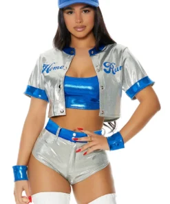 Forplay Plus Size Home Run Sexy Baseball Player Costume