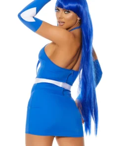 Forplay Blue Mega Power Superhero Costume