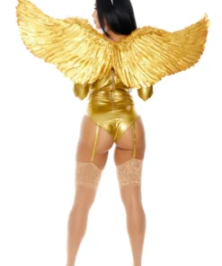 Forplay Heaven Sent Golden Angel Costume